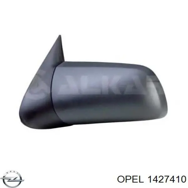 1427410 Opel elemento espelhado do espelho de retrovisão esquerdo