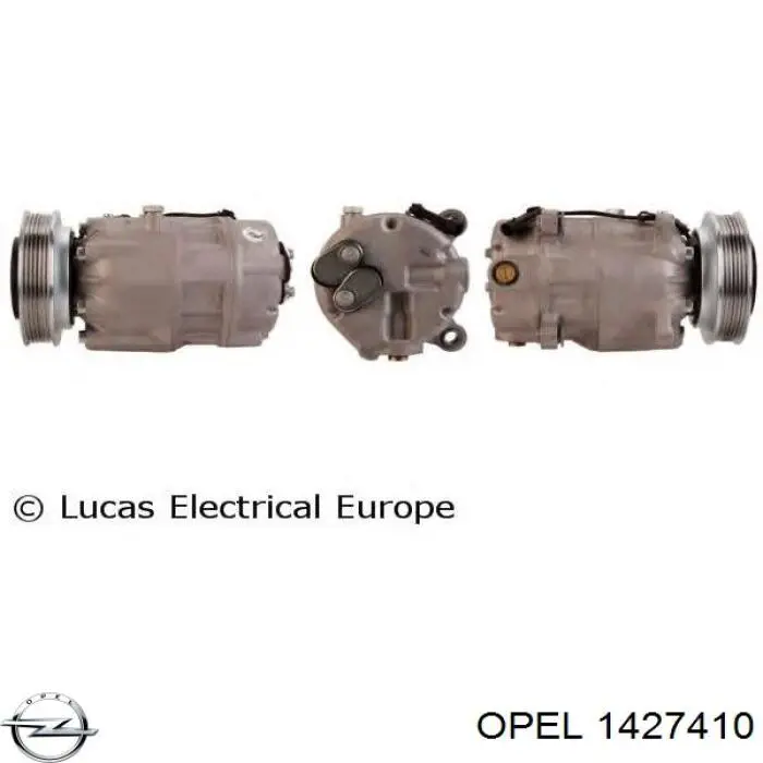 1427410 Opel Зеркальный элемент левого зеркала заднего вида