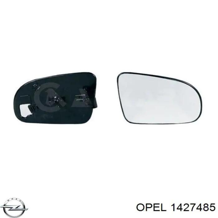 Купить 1427485 Opel Стекло правого зеркала заднего вида