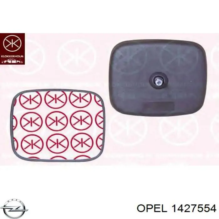 1427554 Opel Зеркало заднего вида
