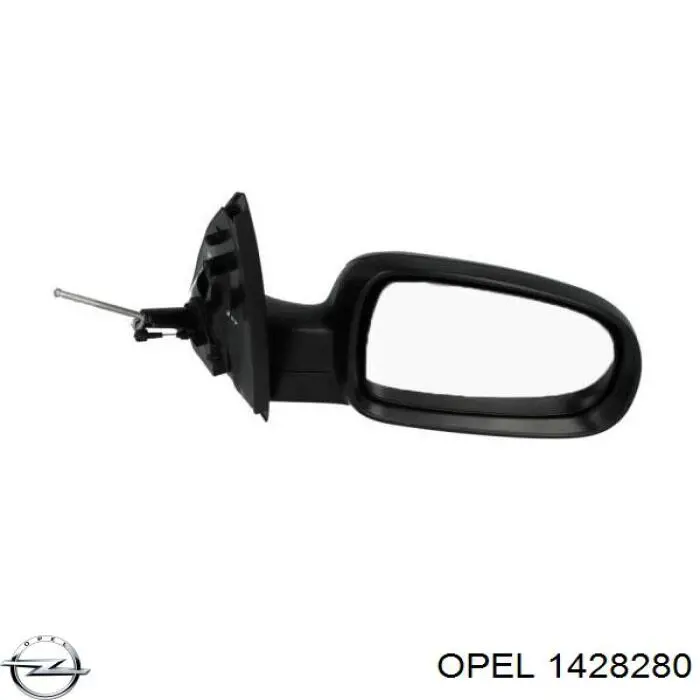 Левое боковое зеркало 1428280 Opel