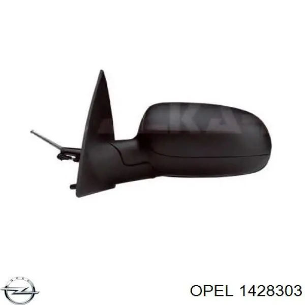 Купить 1428303 Opel Стекло правого зеркала заднего вида