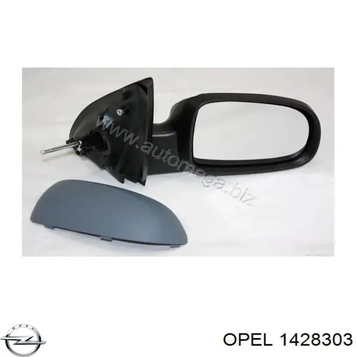 Стекло зеркала заднего вида, правого Opel 1428303 цена, от 5.39 USD
