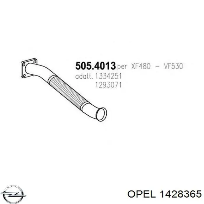 Зеркало левое Opel 13312902
