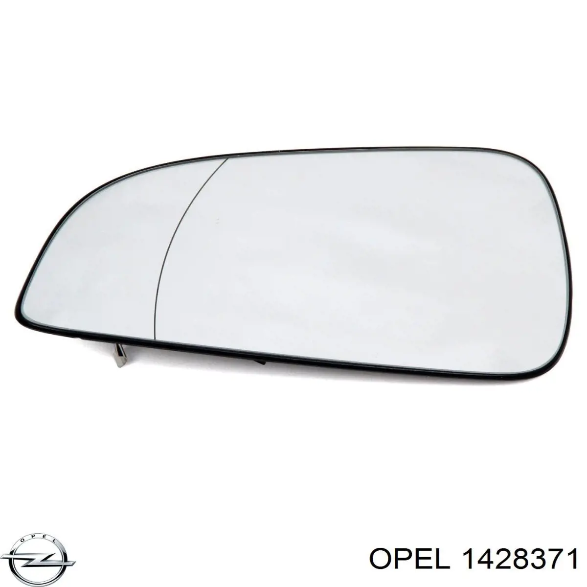 1428371 Opel elemento espelhado do espelho de retrovisão direito