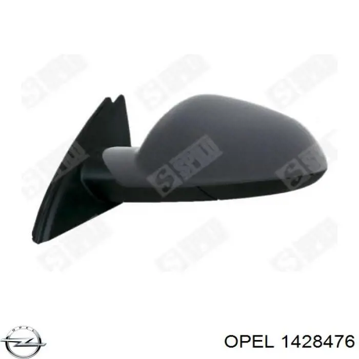 Правое боковое зеркало 1428476 Opel