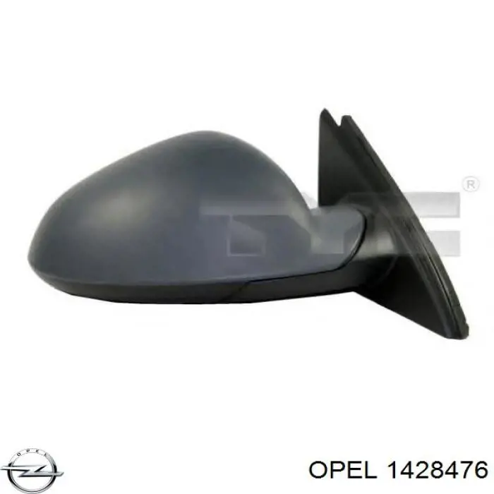 Наружное зеркало правое Opel 1428476 цена, от 68.34 USD