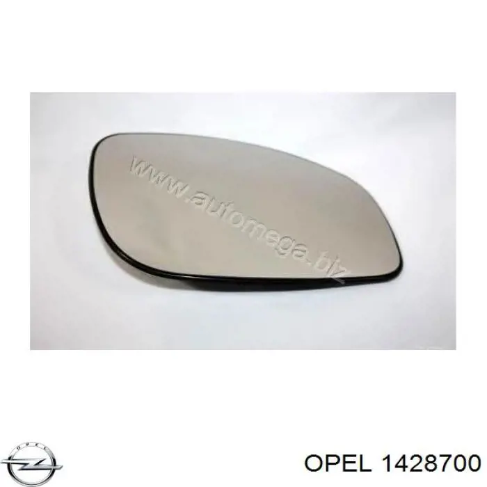 Стекло зеркала заднего вида, правого Opel 1428700 цена, от 7.14 USD