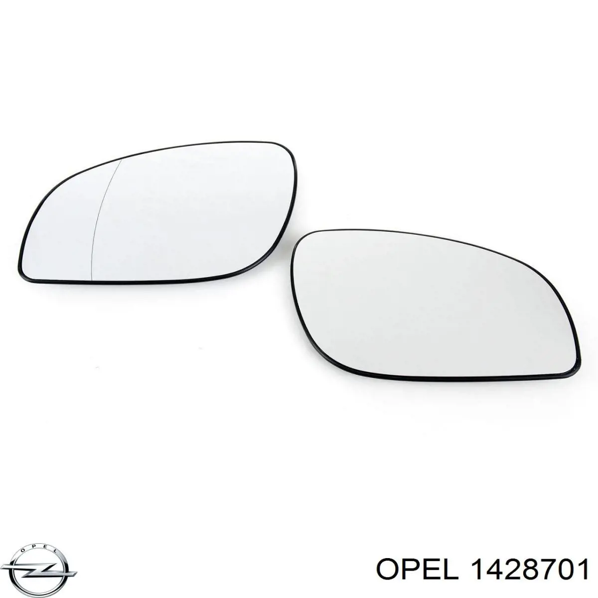 Купить 1428701 Opel Стекло зеркала заднего вида, левого