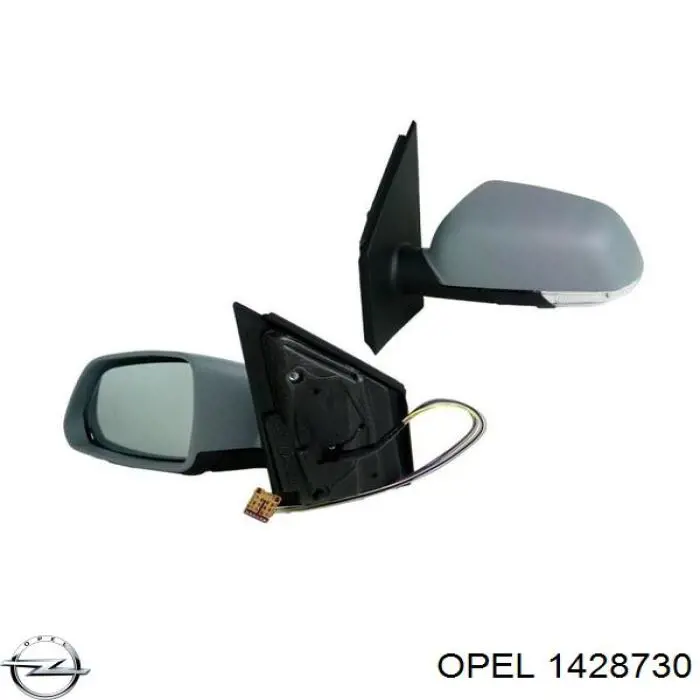 1428730 Opel Зеркало заднего вида правое