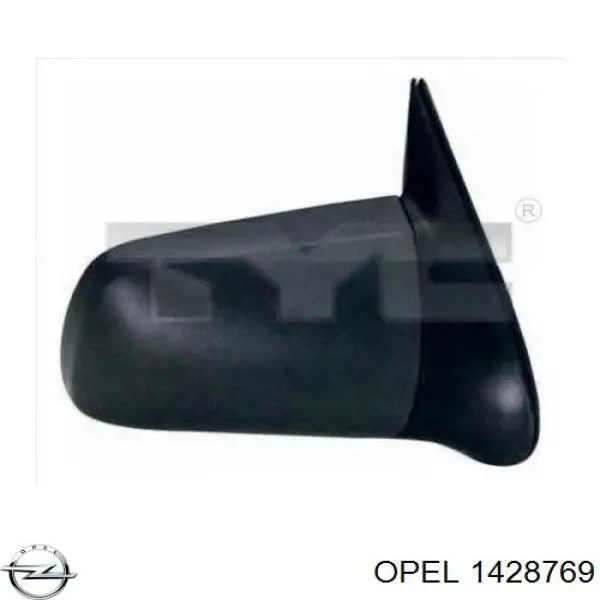 Накладка (крышка) зеркала заднего вида левая 90349050 Opel
