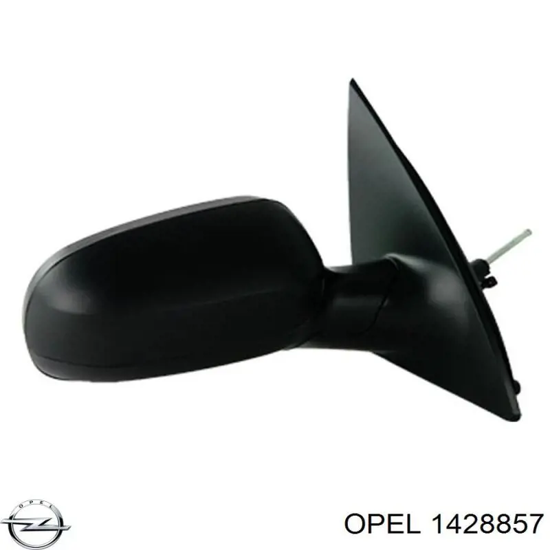 Зеркальный элемент правый Opel 1428857