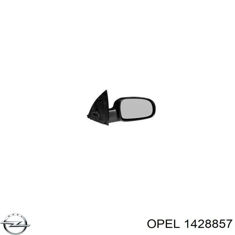 Стекло правого зеркала заднего вида 1428857 Opel