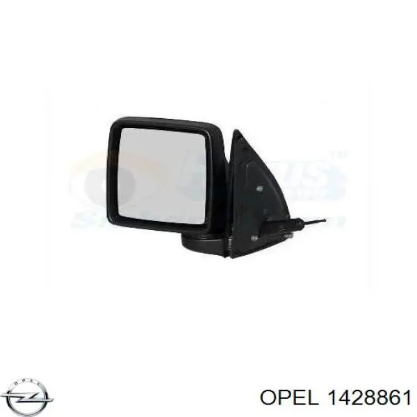 1428861 Opel корпус зеркала заднего вида левого