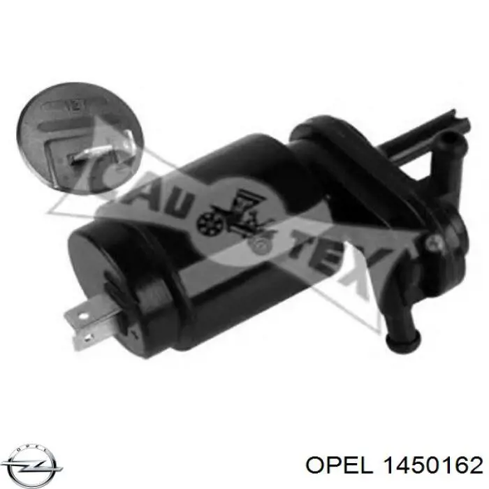 1450162 Opel насос-мотор омывателя стекла переднего/заднего