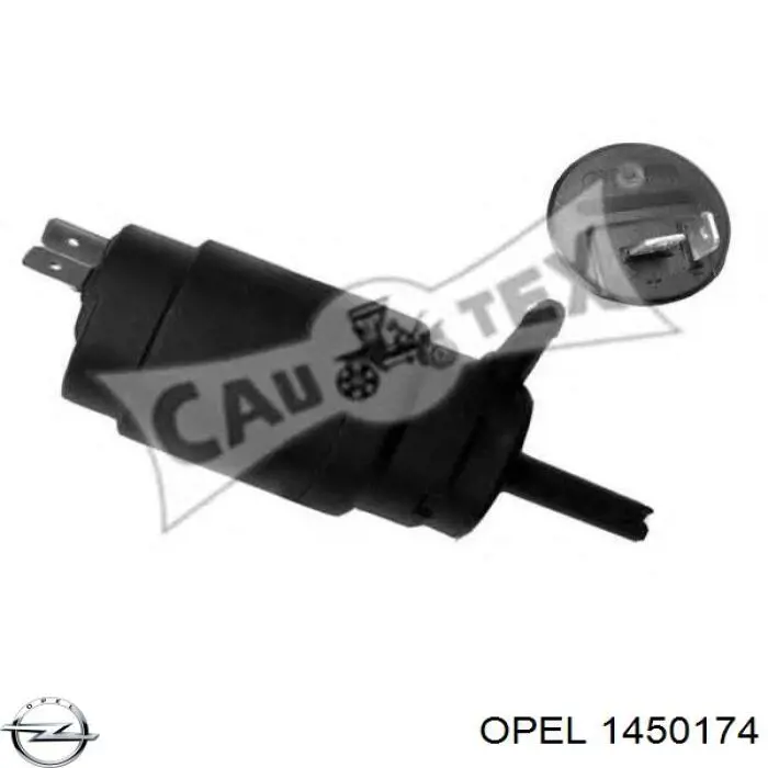 1450174 Opel насос-мотор омывателя стекла переднего