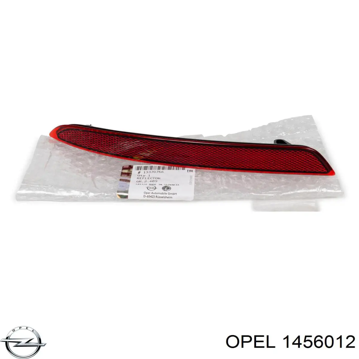Отражатель бампера заднего правый Opel 1456012 цена, от 19.39 USD
