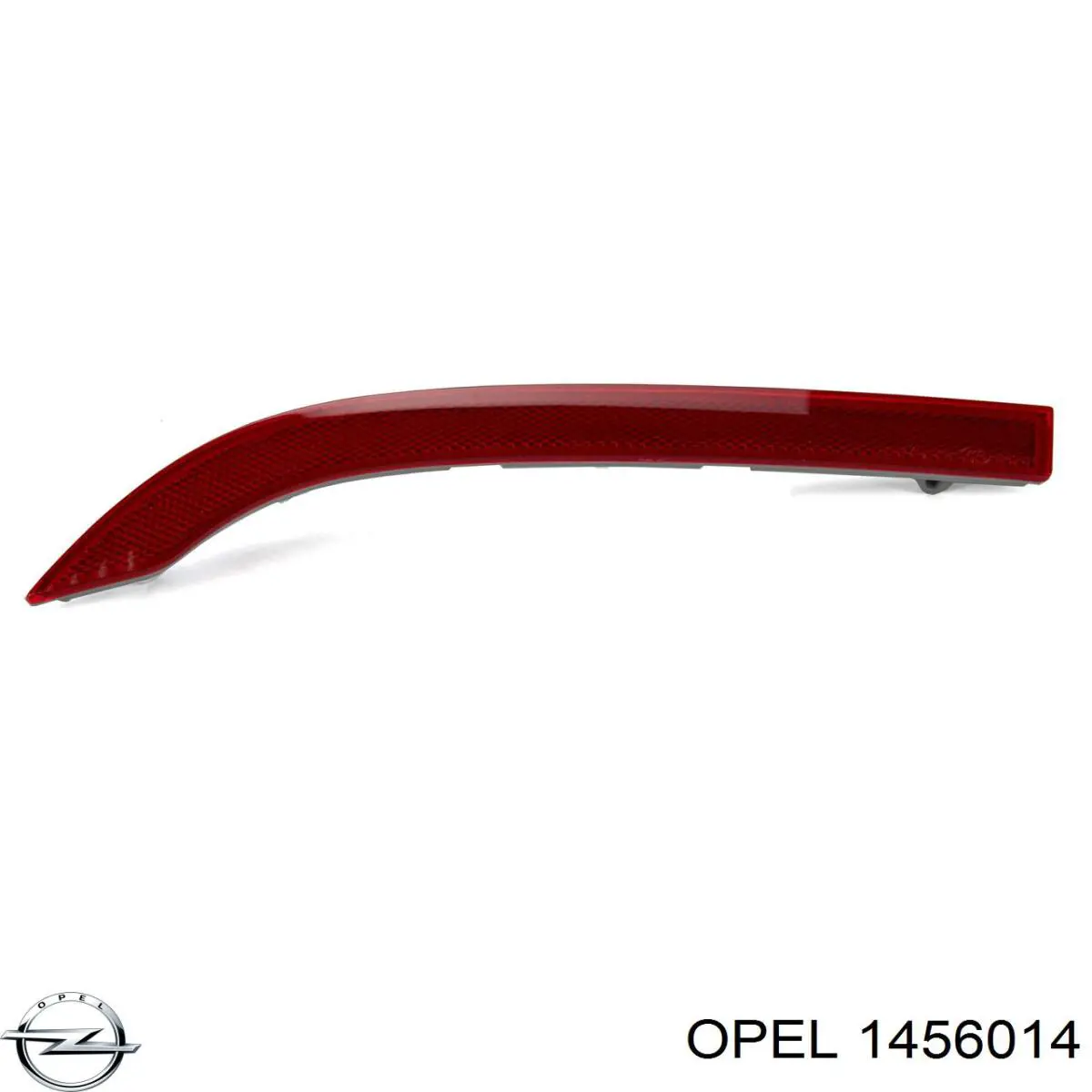 1456014 Opel retrorrefletor (refletor do pára-choque traseiro direito)