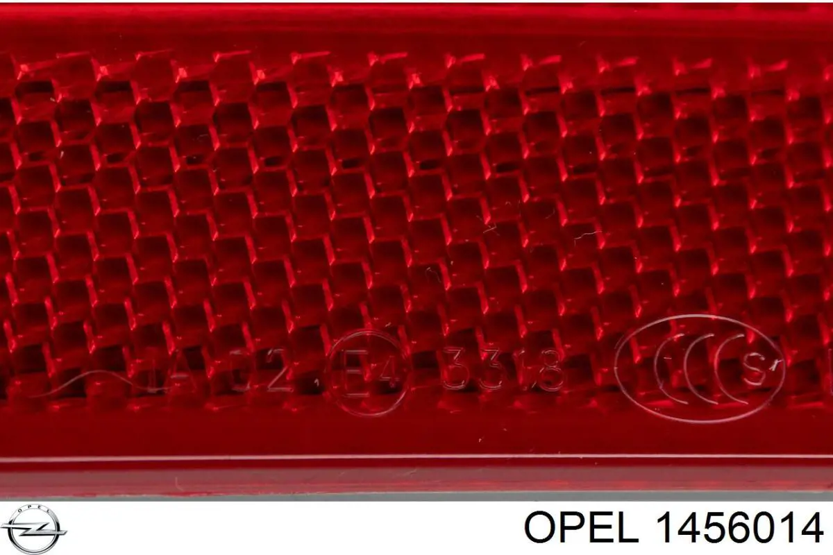 Купить 1456014 Opel Правый катафот заднего бампера