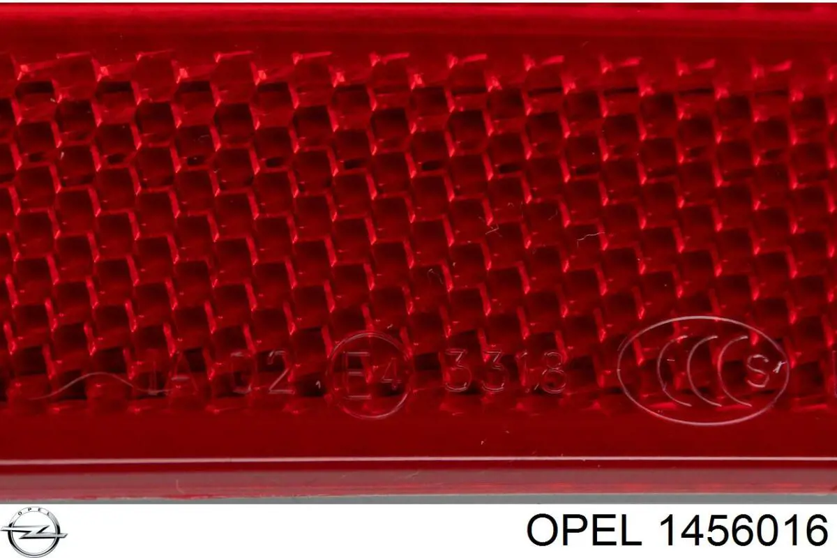 Отражатель бампера заднего правый Opel 1456016 цена, от 31.25 USD