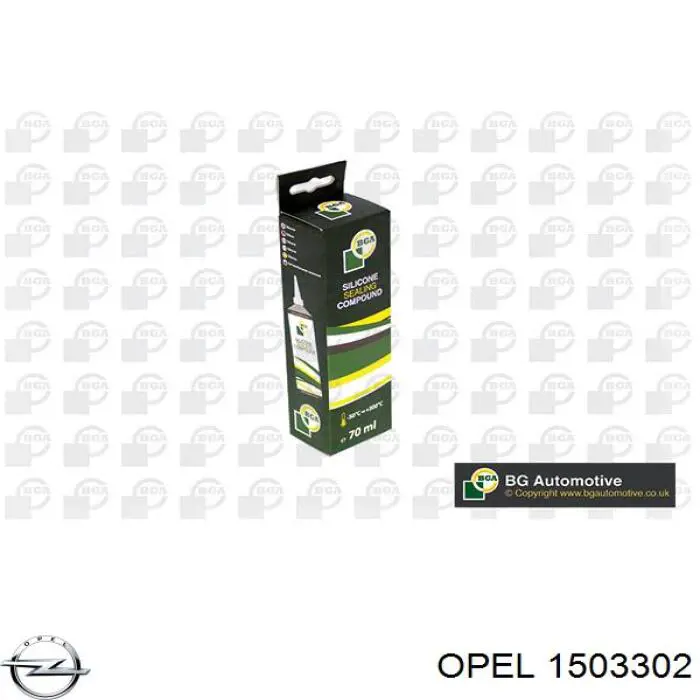 1503302 Opel Силиконовый нейтральный клей-герметик, медный, высокотемпературный