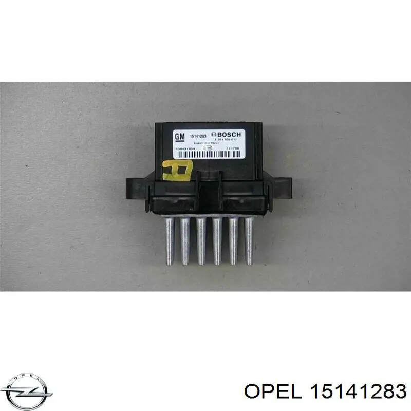 15141283 Opel resistor (resistência de ventilador de forno (de aquecedor de salão))