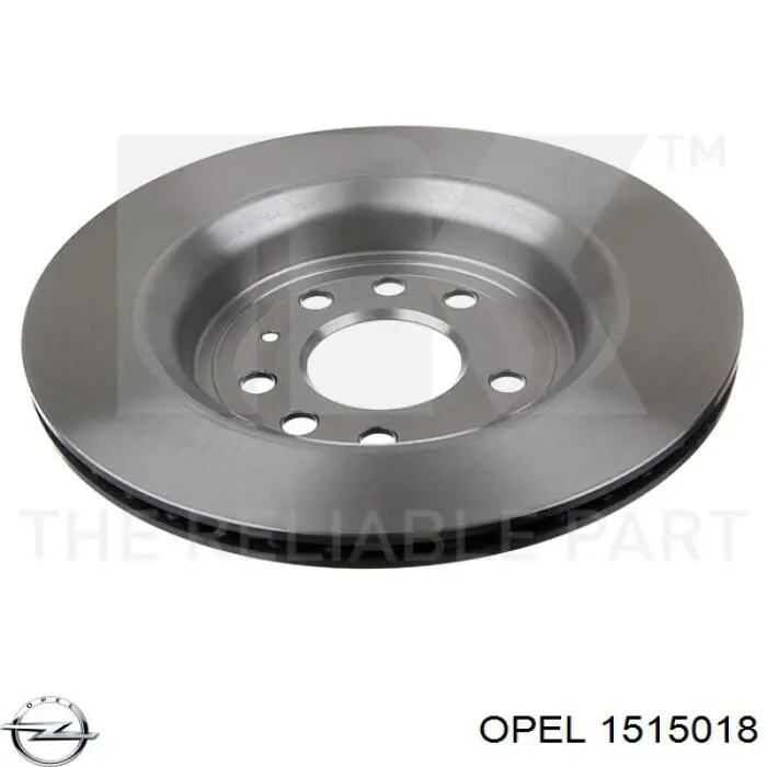Купить 1515018 Opel Диск тормозной задний