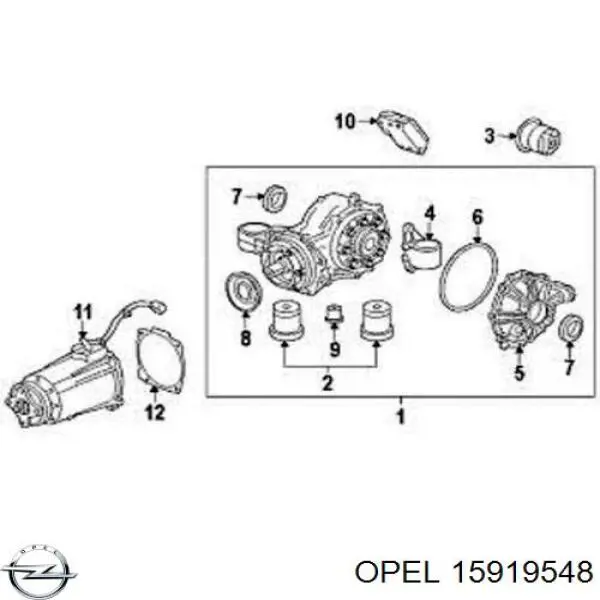 Сальник редуктора заднего моста Opel 15919548 цена, от 24.91 USD