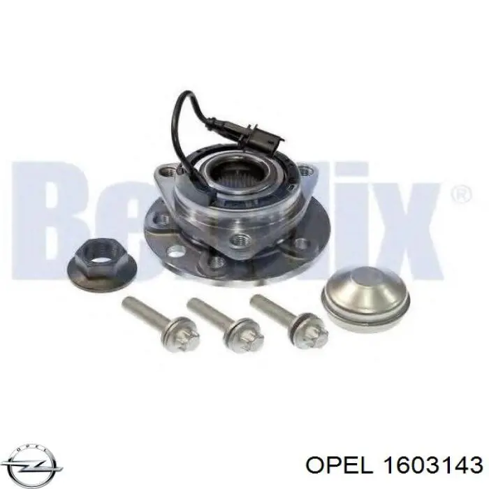Ступицы передних колес Opel 1603143 цена, от 75.77 USD