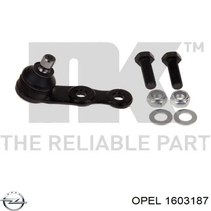 Шаровая опора, нижняя Opel 1603187 цена, от 5.86 USD