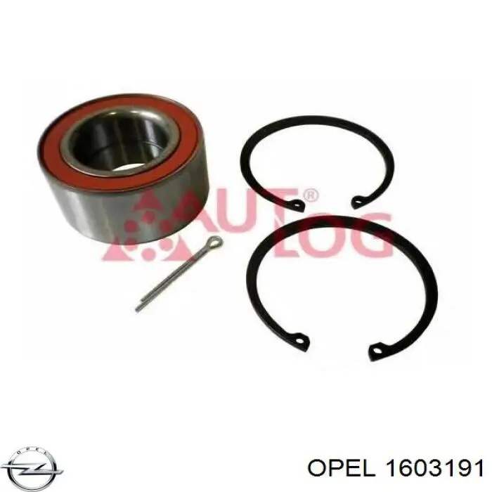 Купить 1603191 Opel Подшипник передней ступицы