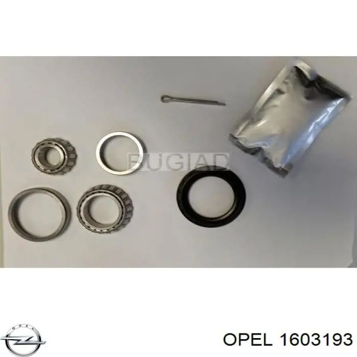 Купить 1603193 Opel Подшипник ступицы передней/задней