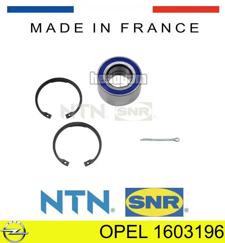 Подшипник ступицы 1603196 Opel