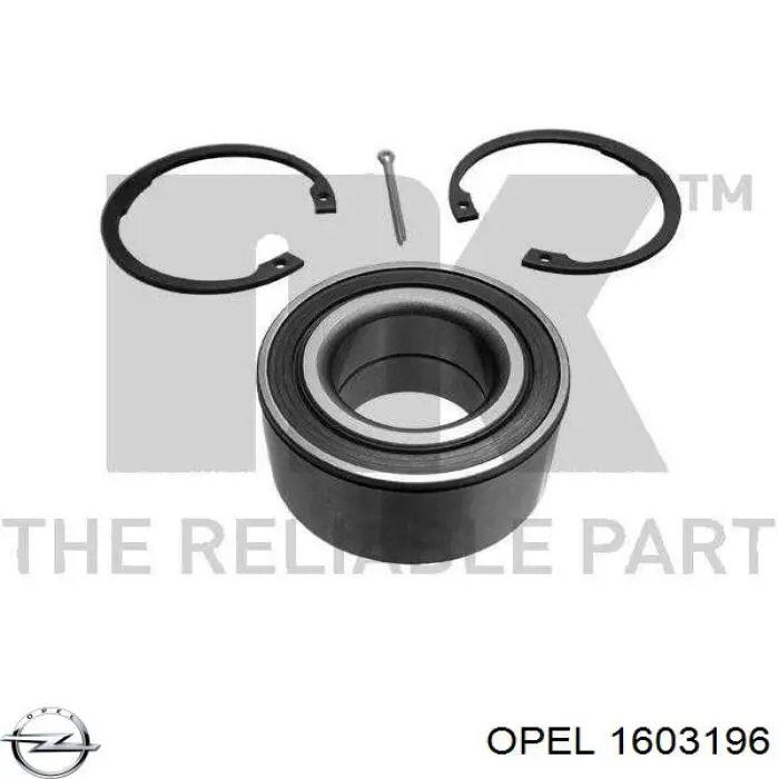Ступичный подшипник передний Opel 1603196