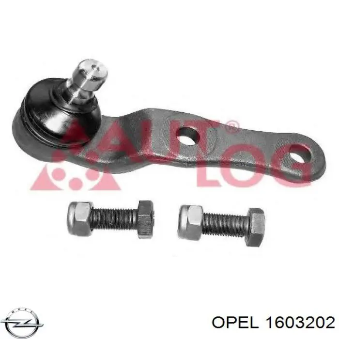Шаровая опора, нижняя Opel 1603202 цена, от 11.81 USD