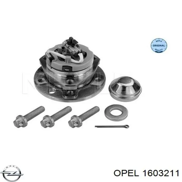 Купить 1603211 Opel Ступица переднего колеса