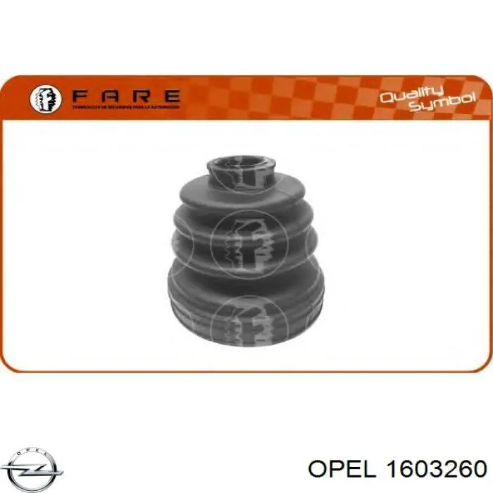 Пыльник шарнира угловых скоростей внутренний передний Opel 1603260 цена, от 8.97 USD
