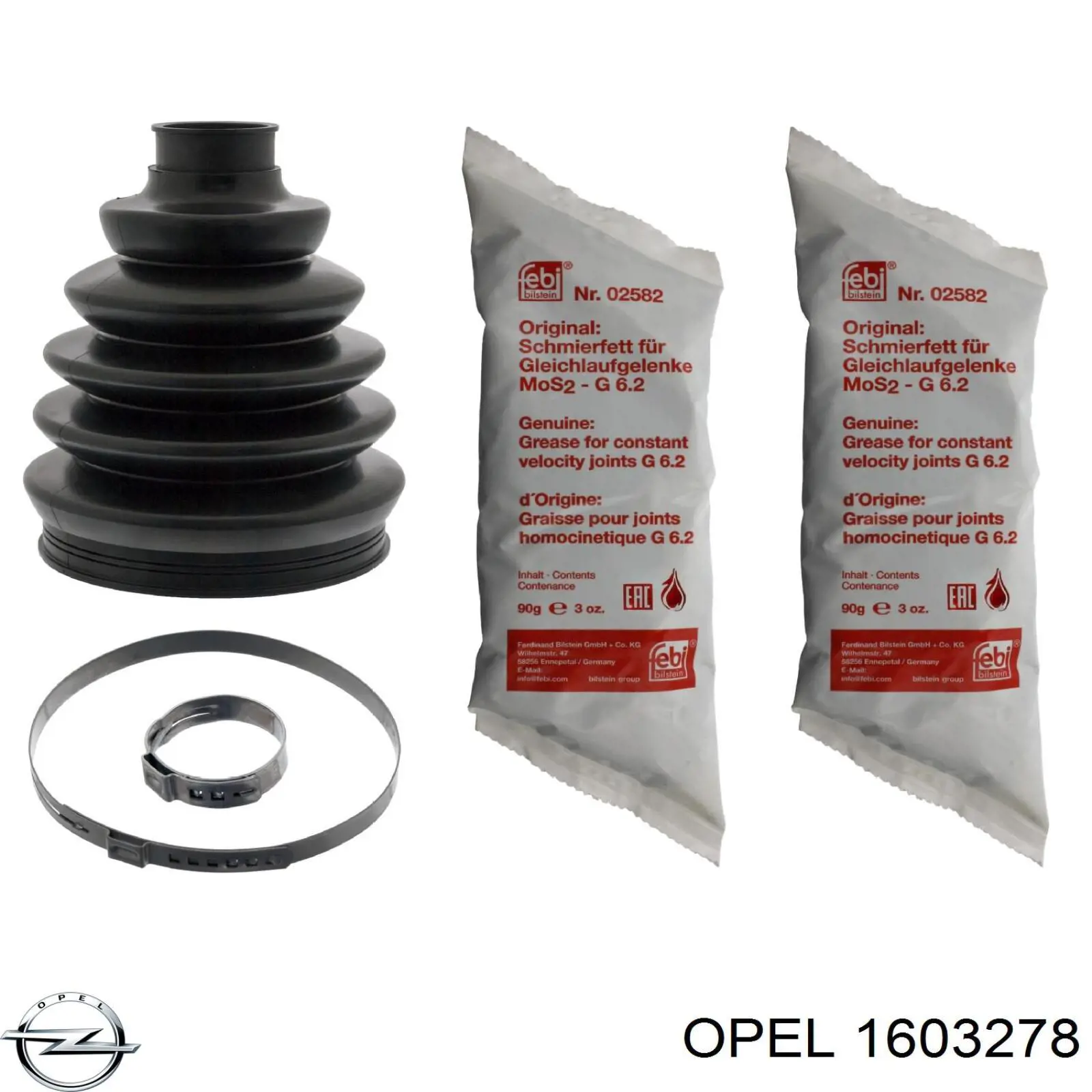 Купить 1603278 Opel Пыльник гранаты наружный, передний