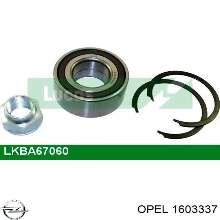 1603337 Opel Подшипник ступицы передней