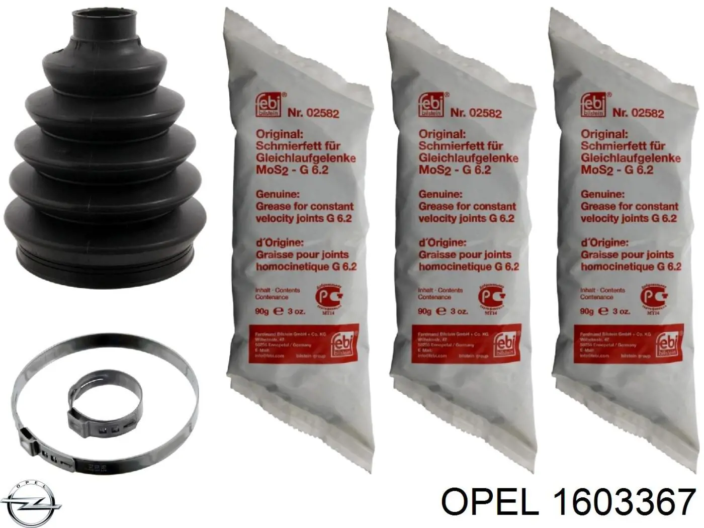 Купить 1603367 Opel Пыльник гранаты наружный, передний