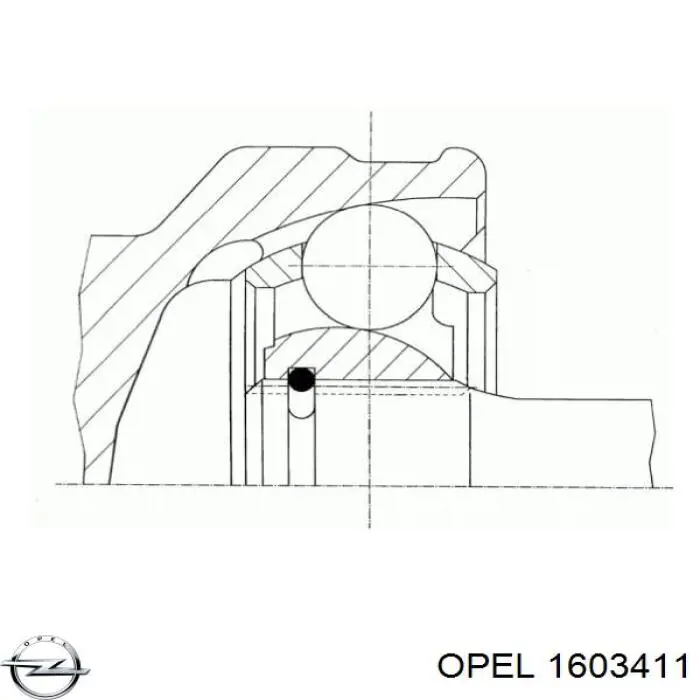 ШРУС наружный передний Opel 1603411