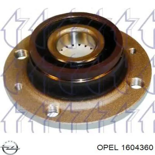 1604360 Opel ступица задняя