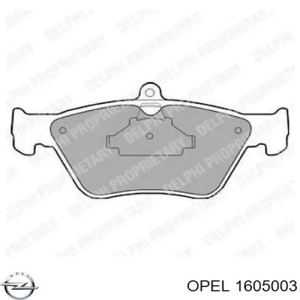 Колодки Opel 1605003 цена, от 16.47 USD