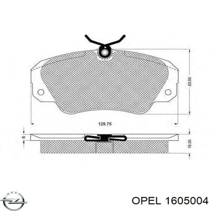 Колодки Opel 1605004 цена, от 17.15 USD