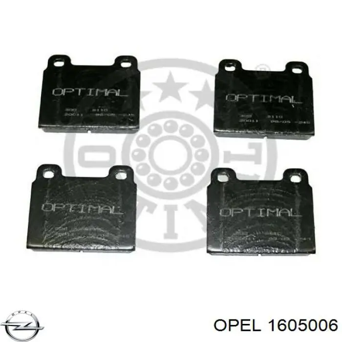 Колодки дисковые  Opel 1605006 цена, от 17.74 USD