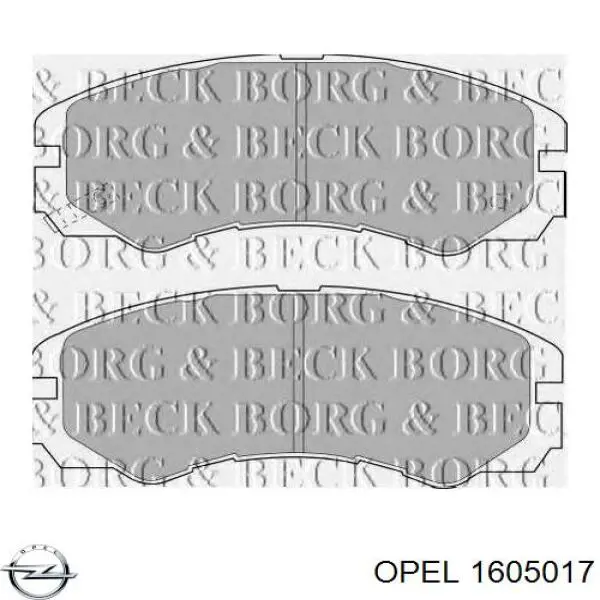 Колодки Opel 1605017 цена, от 19.00 USD