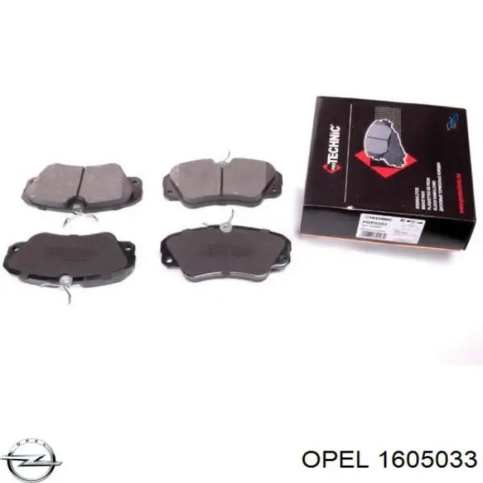 Купить 1605033 Opel Колодки тормозные