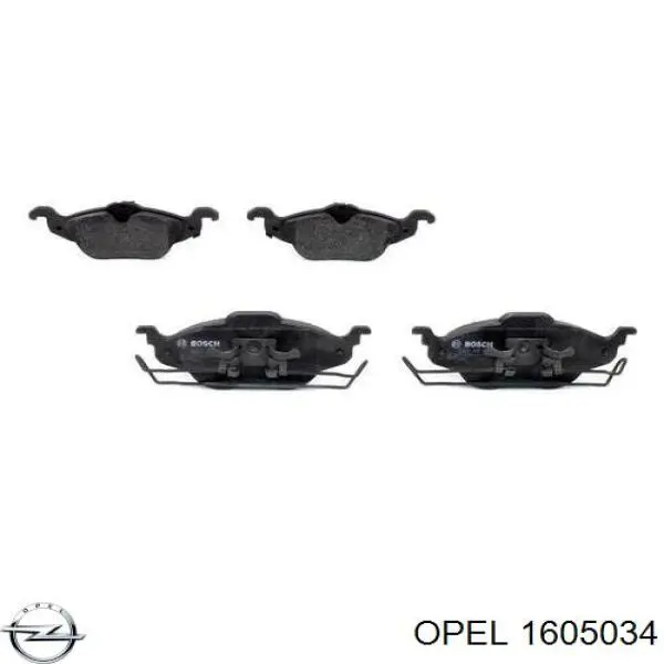 Колодки Opel 1605034 цена, от 23.03 USD