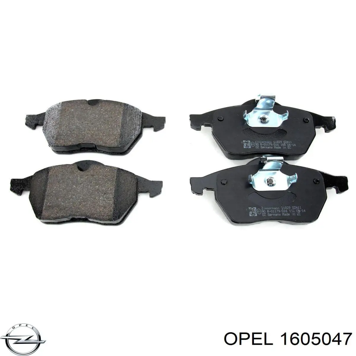 Купить 1605047 Opel Колодки тормозные задние, дисковые
