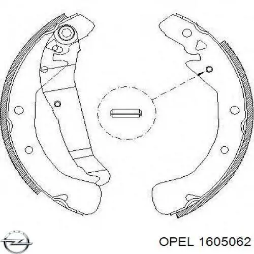 Тормоза рабочие задние ножные и тормозные барабаны Opel 1605062 цена, от 24.14 USD